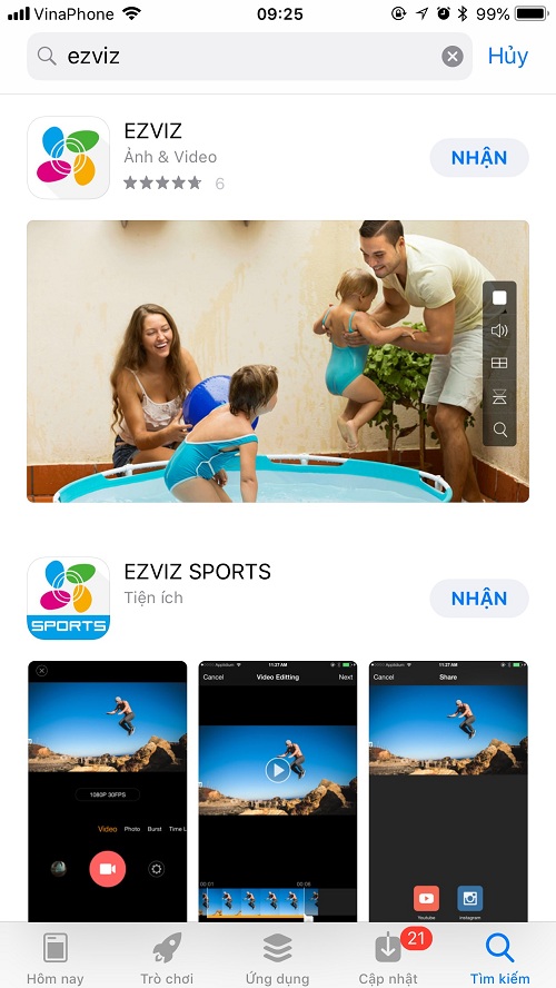 app Ezviz camera